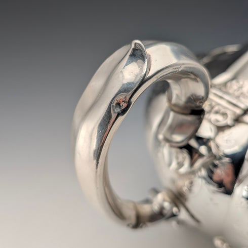 約 1850 年英國古董銀盤茶具,3 件套,Padley Parkin